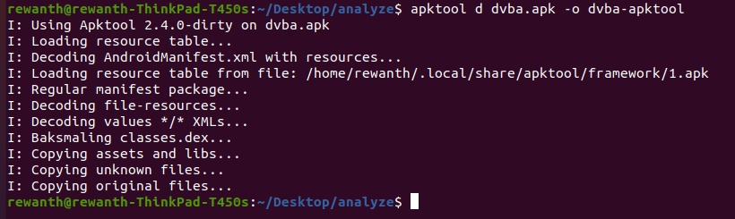 apktool decompile